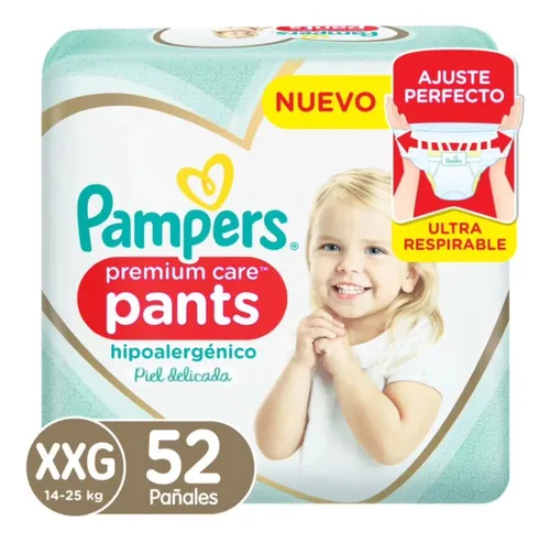 PAMPERS PANTS PREMIUN CARE  – Pañalera Belyan